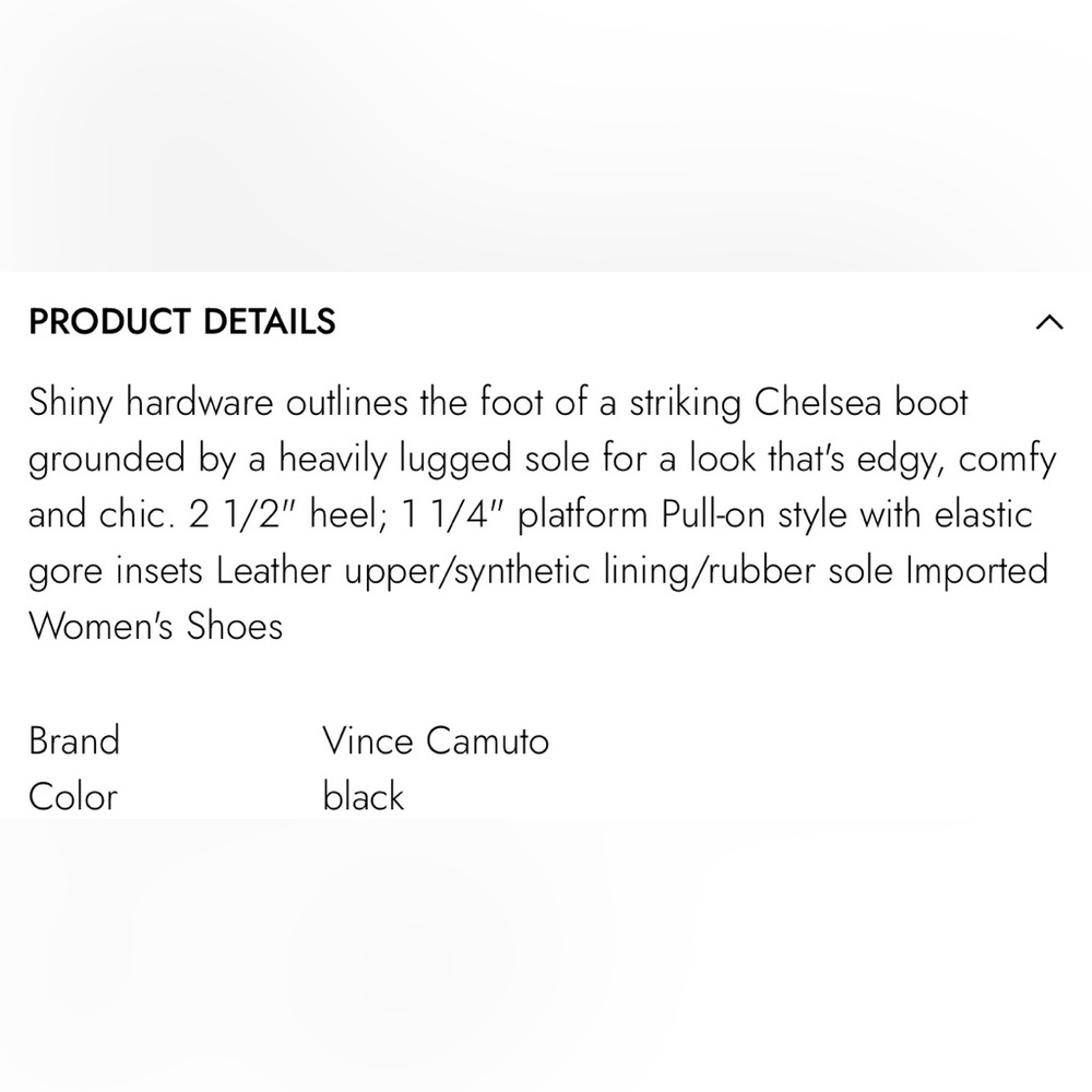 NWOT Vince Camuto Madisha Black Croc Chelsea Ankle Boots size 9.5 - Picture 4 of 10